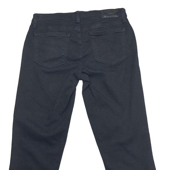 Henry & Belle Black Super Skinny Ankle Biker Jeggings in Slick - Picture 9 of 16